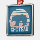 Choteau Montana Retro Beer Metalen Ornament (Links)