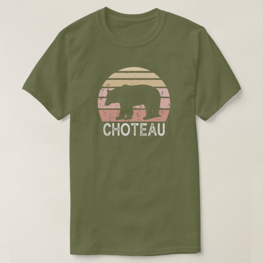 Choteau Montana Retro Beer T-shirt (Design voorkant)