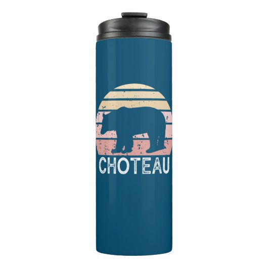 Choteau Montana Retro Beer Thermosbeker (Voorkant)