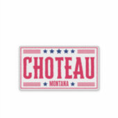 CHOTEAU MONTANA Stars & Stripes Sticker (Voorkant)