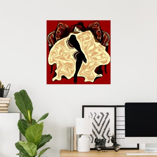 Chou Chou Reddy Print (Thuiskantoor)