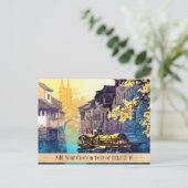 Chou Xing Hua Suzhou Scenery Briefkaart (Staand voorkant)