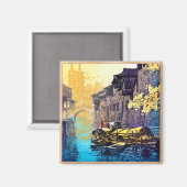 Chou Xing Hua Suzhou Scenery Magneet (Voorkant / Achterkant)