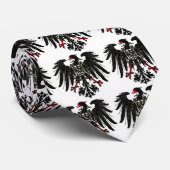 Choughs Shield Pattern Symbol Cornwall Cornish Str Stropdas (Opgerold)