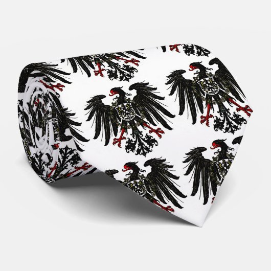 Choughs Shield Pattern Symbol Cornwall Cornish Str Stropdas (Opgerold)