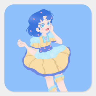 Choux Mercury Vierkante Sticker