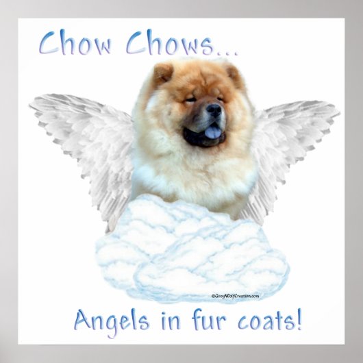 Chow Angel in bontjas Poster (Voorkant)