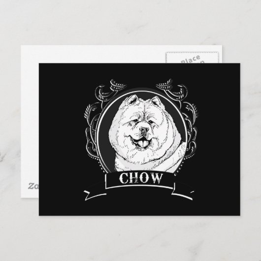 CHOW CHOW 3 BRIEFKAART (Voorkant / Achterkant)