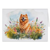 Chow Chow - 5" x 7" Art Kaart (Voorkant Horizontaal)