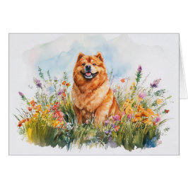 Chow Chow - 5" x 7" Art Kaart