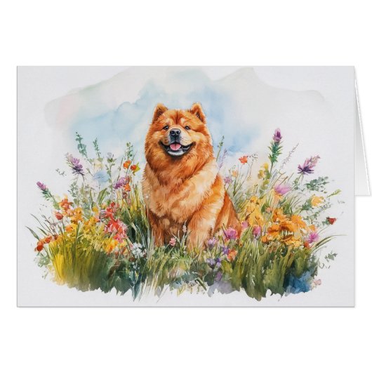 Chow Chow - 5" x 7" Art Kaart (Voorkant Horizontaal)
