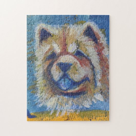 Chow Chow Abstract Legpuzzel (Verticaal)