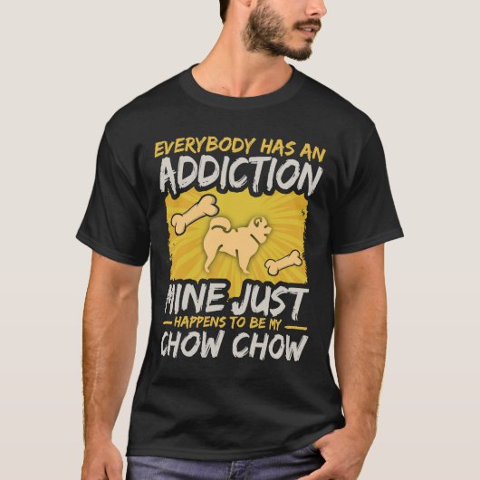 Chow Chow Addication T-shirt (Voorkant)