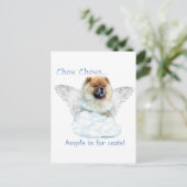 Chow Chow Angel Briefkaart (Staand voorkant)