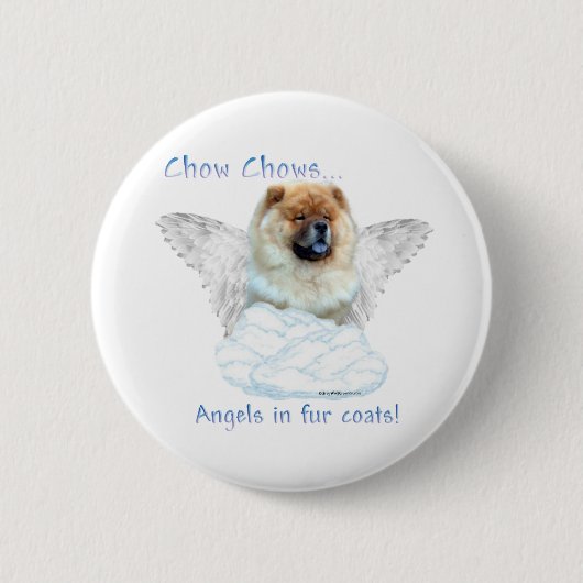 Chow Chow Angel - Button (Voorkant)