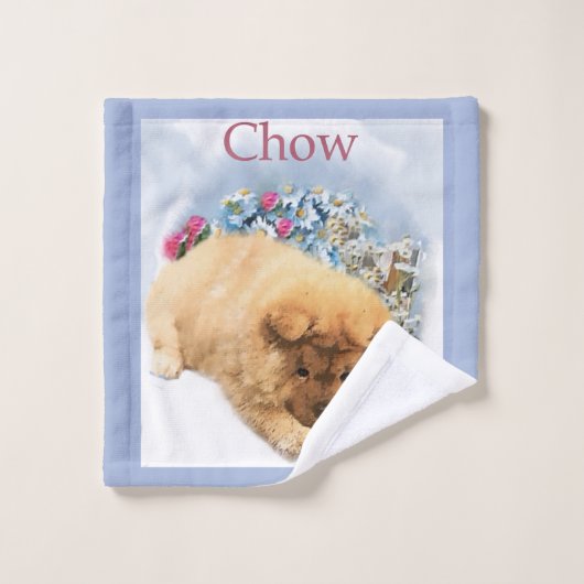 Chow Chow Art Bad Handdoek (Wasdoekje)