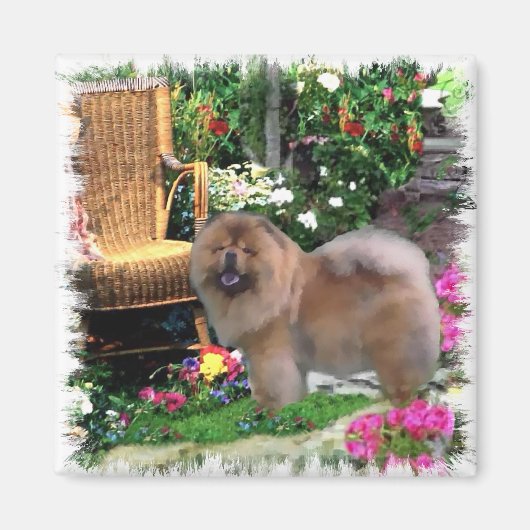 Chow Chow Art Gifts Magneet (Voorkant)