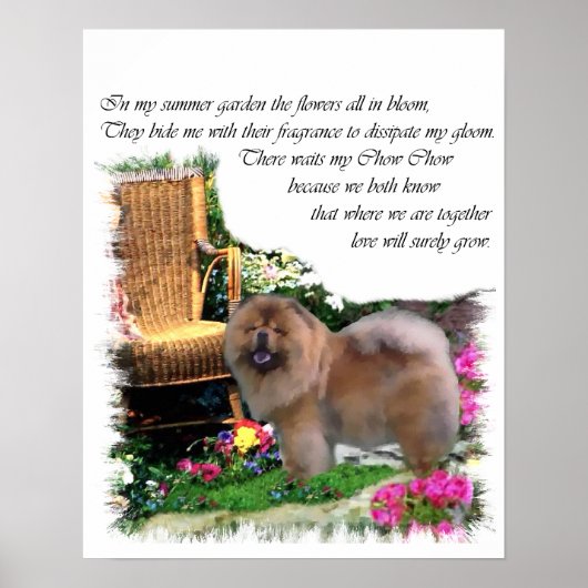 Chow Chow Art Gifts Poster (Voorkant)