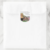 Chow Chow Art Gifts Ronde Sticker (Tas)