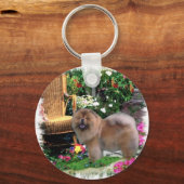 Chow Chow Art Gifts Sleutelhanger (Voorkant)