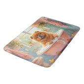 Chow Chow badtijd Fluffy badkamer decor Badmat (Gekanteld)