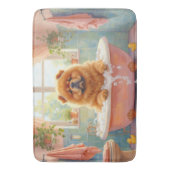 Chow Chow badtijd Fluffy badkamer decor Badmat (Voorkant Verticaal)