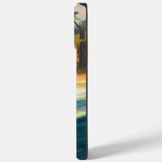 Chow Chow Beach Surfen Schilderij Case-Mate iPhone Case (Achterkant / Links)