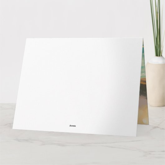 Chow Chow Beach Surfen Schilderij Kaart (Achterkant)