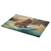 Chow Chow Beach Surfen Schilderij Snijplank (Hoek)