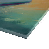 Chow Chow Beach Surfen Schilderij Snijplank (Hoek)