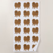 Chow Chow Beach Towel Strandlaken (Voorkant)