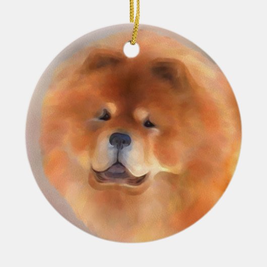 Chow Chow Beauty Keramisch Ornament (Voorkant)