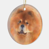 Chow Chow Beauty Keramisch Ornament (Links)