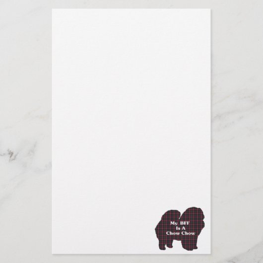 Chow Chow BFF Briefpapier (Voorkant)