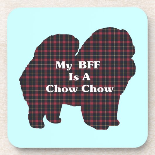 Chow Chow BFF Drankjes Onderzetter (Voorkant)