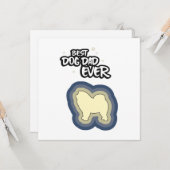 Chow Chow Blue Beste Hond Papa Ooit Ik Woof You Kaart (Voorkant / Achterkant in situ)