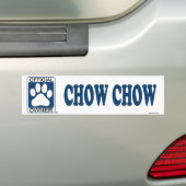 Chow Chow Blue Bumpersticker (Op auto)