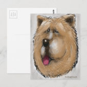 Chow Chow Briefkaart (Voorkant / Achterkant)