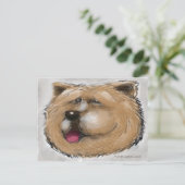 Chow Chow Briefkaart (Staand voorkant)