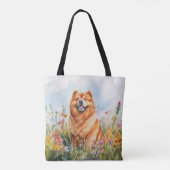 Chow Chow - Canvas tas (Achterkant)