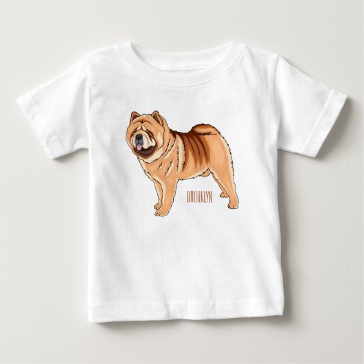 Chow Chow cartoon illustratie (Voorkant)