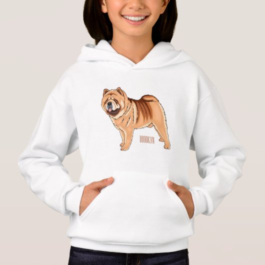 Chow Chow cartoon illustratie (Voorkant)
