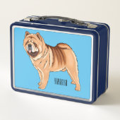 Chow Chow cartoon illustratie (Achterkant)