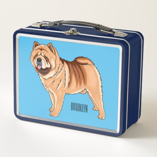 Chow Chow cartoon illustratie (Voorkant)