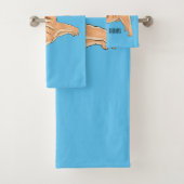 Chow Chow cartoon illustratie Bad Handdoek (Insitu)