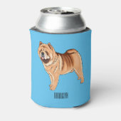 Chow Chow cartoon illustratie Blikjeskoeler (Blikje Achterkant)