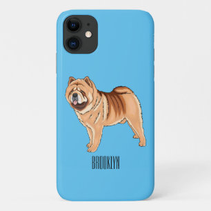 Chow Chow cartoon illustratie Case-Mate iPhone Case