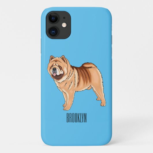 Chow Chow cartoon illustratie Case-Mate iPhone Case (Achterkant)