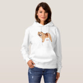 Chow Chow cartoon illustratie Hoodie (Voorkant volledig)