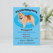 Chow Chow cartoon illustratie Kaart (Staand voorkant)